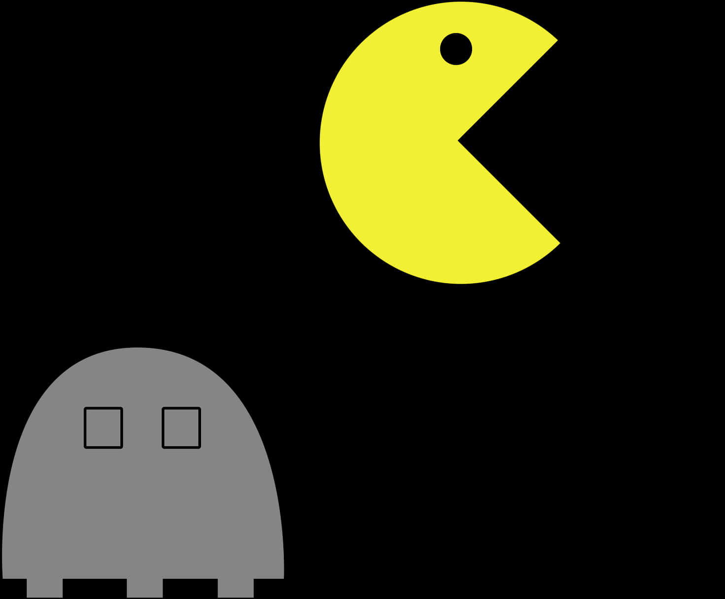 Pacman與幽靈經典角色 壁紙