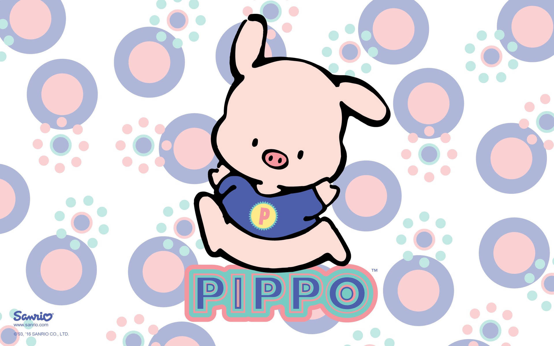 柔和色調Pippo三麗鷗壁紙