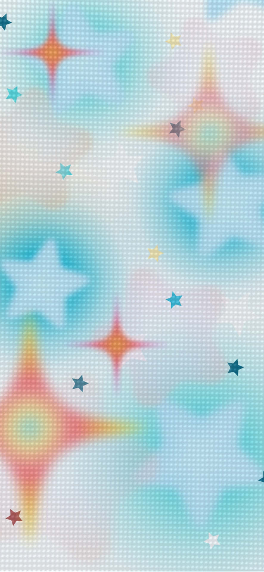  壁紙 — 粉彩天空，閃爍星星和柔和漸變色調，營造夢幻天體壁紙。