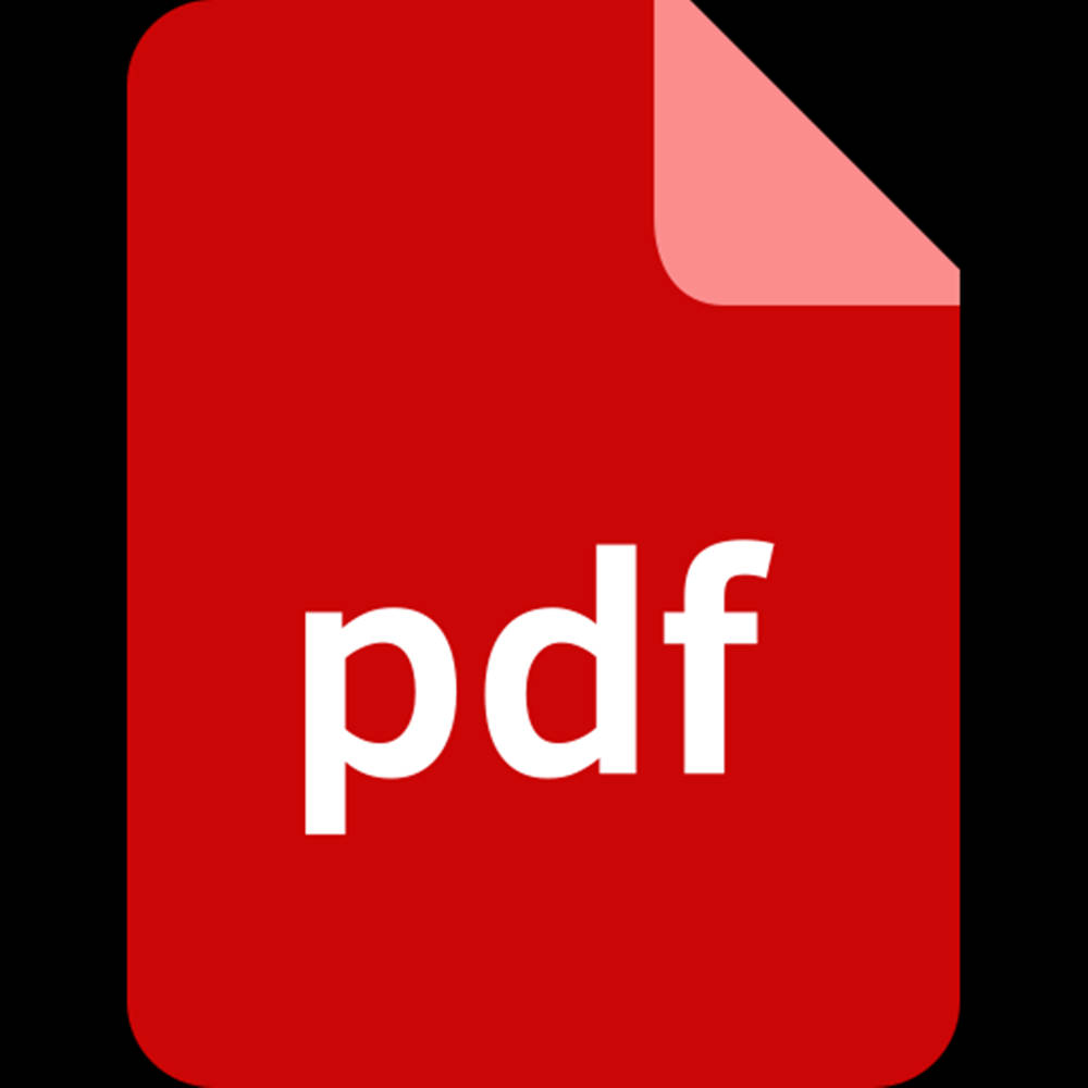 帶有白色文字和折疊角的紅色PDF文件圖標。