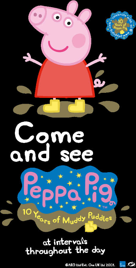 Peppa Pig 10週年海報 壁紙