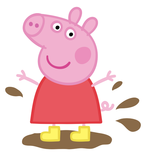 Peppa Pig 跳泥坑 壁紙