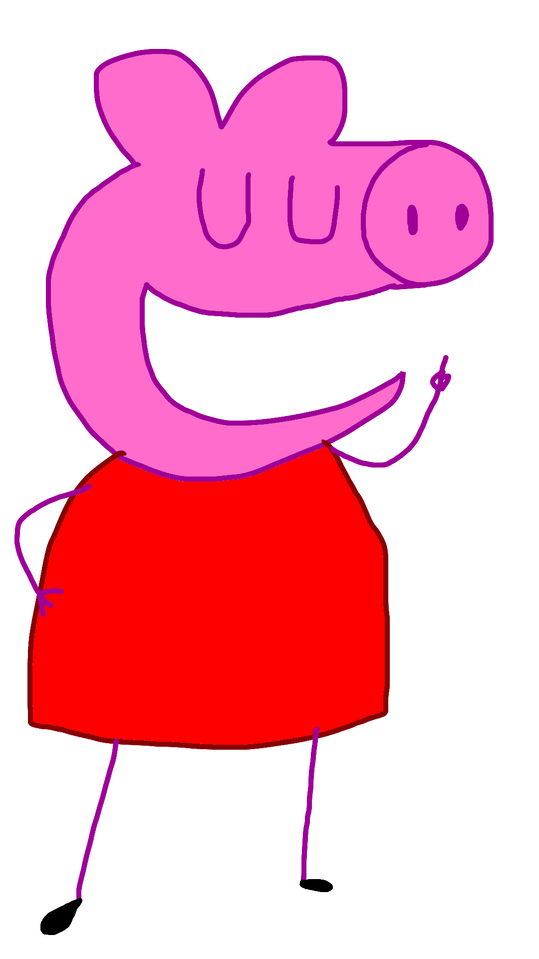 Peppa Pig 卡通角色插畫 壁紙