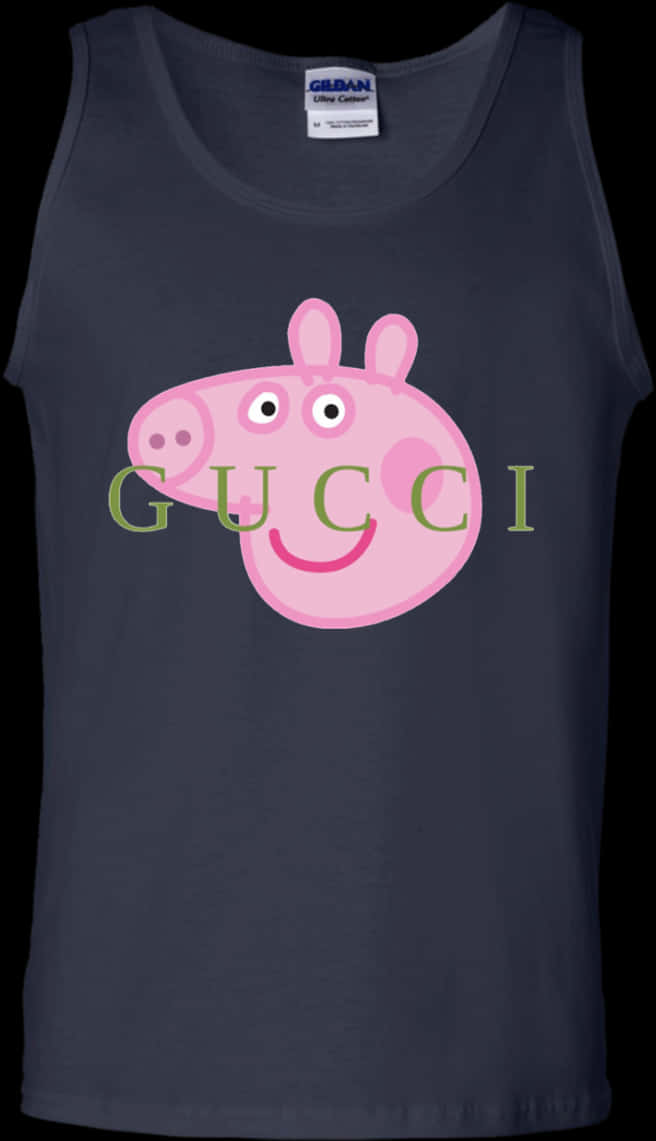 Peppa Pig Gucci 惡搞 Tank Top 壁紙
