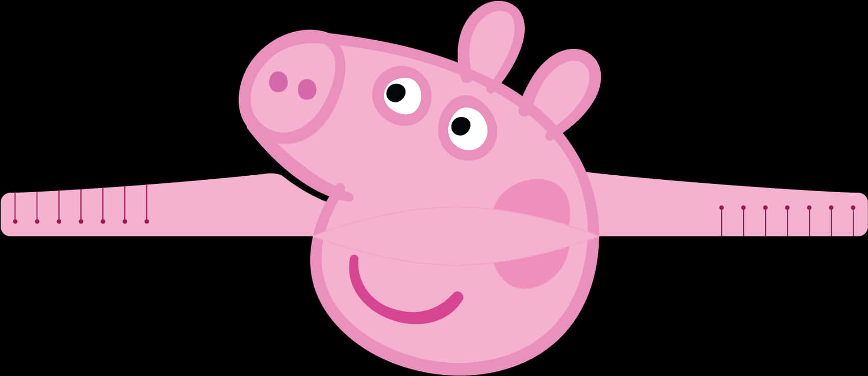 Peppa Pig 微笑頭像向量圖 壁紙