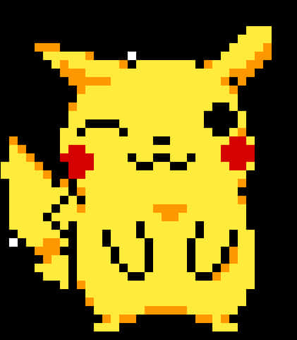 像素風格Pikachu藝術 壁紙