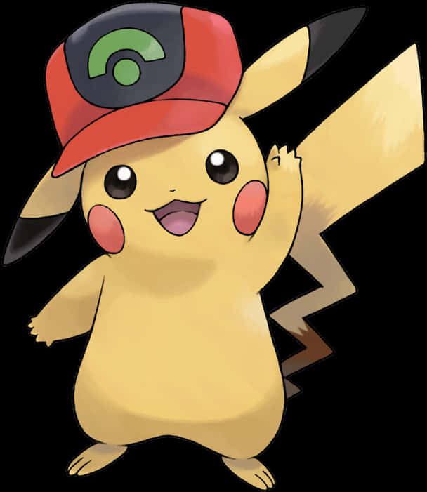 戴訓練師帽的Pikachu 壁紙