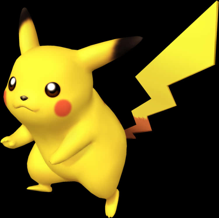 Pikachu3D模型姿勢 壁紙