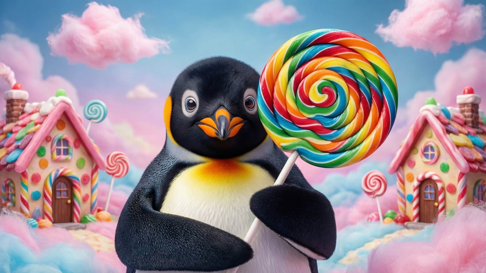 Pingu 在糖果樂園 壁紙
