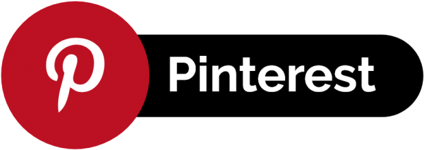 Pinterest 品牌標誌 壁紙 — 一個大膽的紅色圓形標誌，旁邊是白色無襯線字體的「Pinterest」字樣，白色「P」位於黑色背景上。