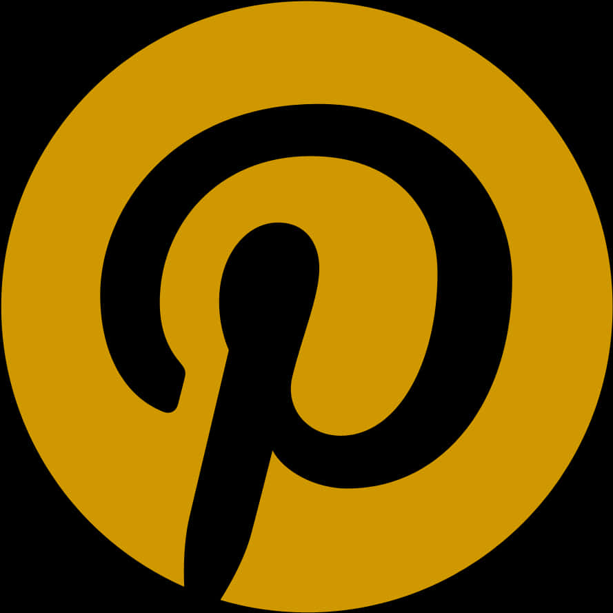 Pinterest 標誌黑金色 壁紙