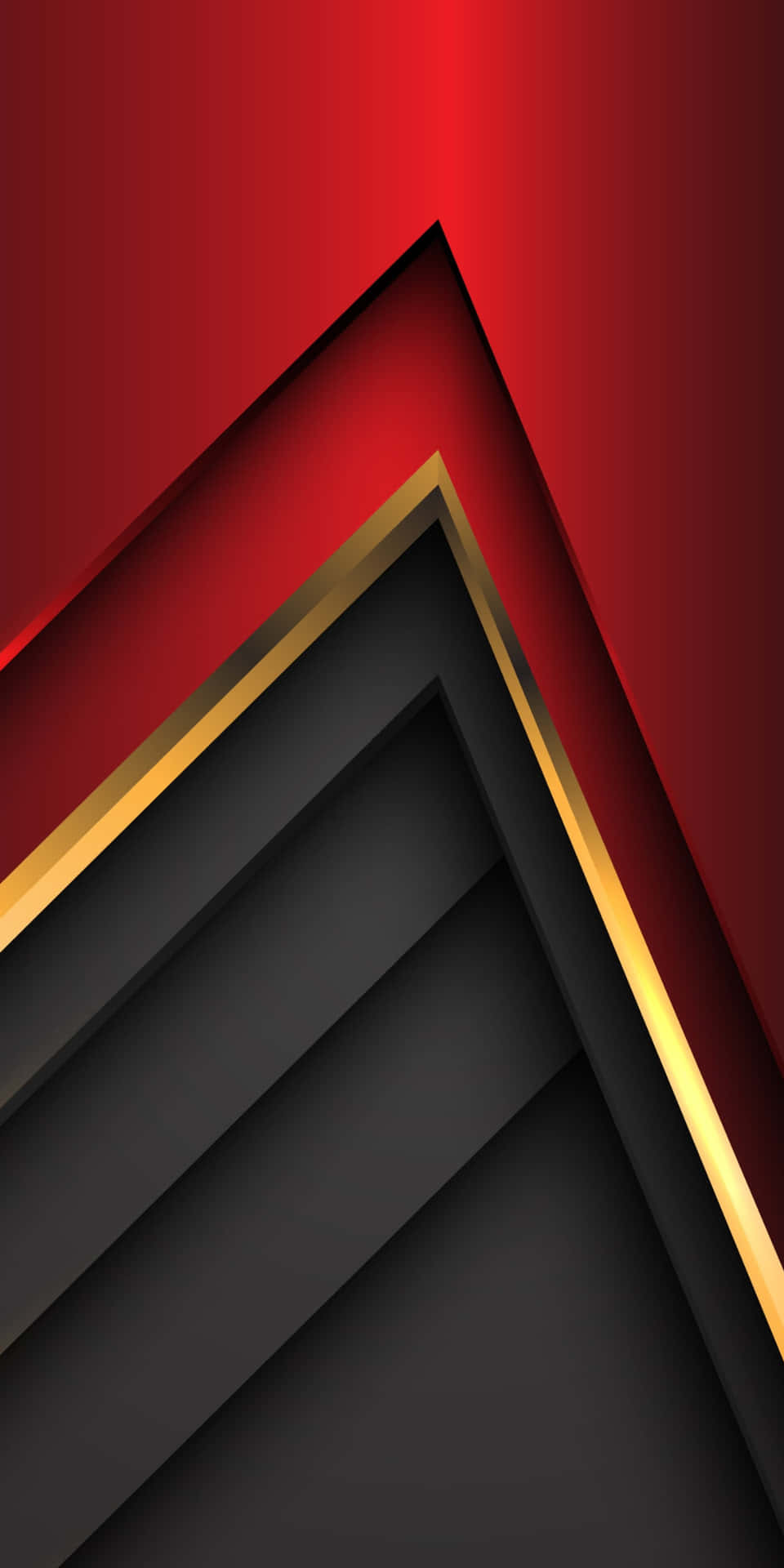 帶有紅色、黑色和金色人字形圖案的抽象幾何圖案