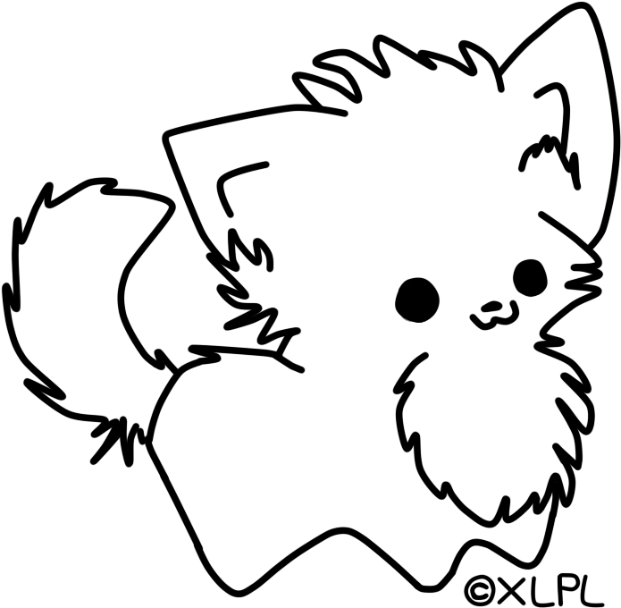 可愛線條貓繪畫.PNG 壁紙 — 純黑色背景，沒有可見的元素或紋理。