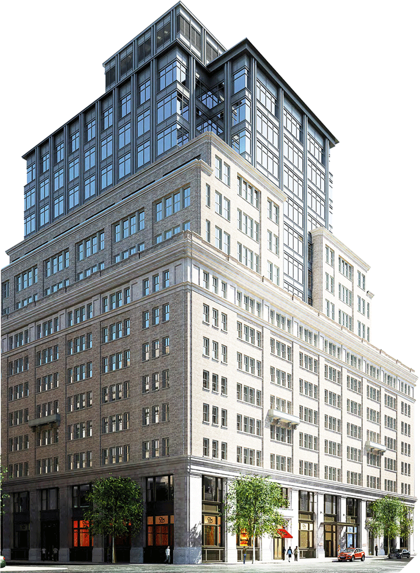 現代都市高樓建築.PNG 壁紙