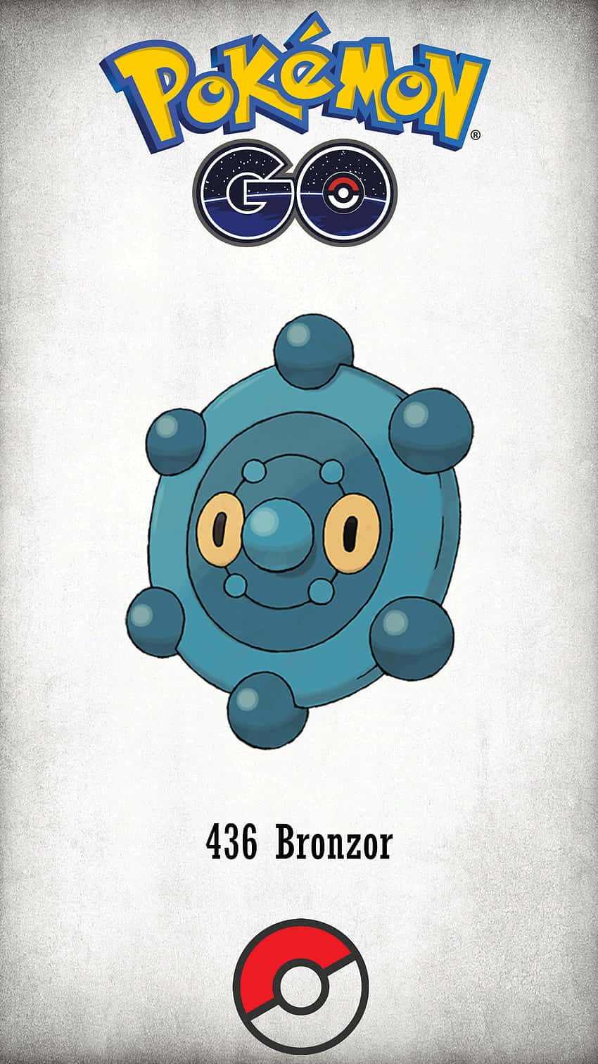 來自 Pokémon GO 的銅鏡怪寶可夢卡，編號 436，附有精靈球標誌。