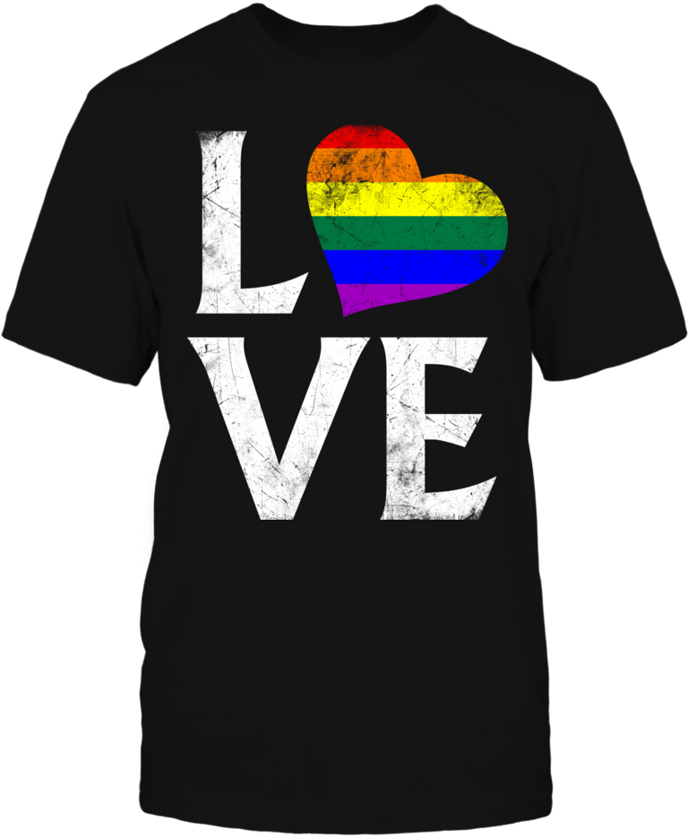Pride Love 彩虹愛心 T恤 壁紙