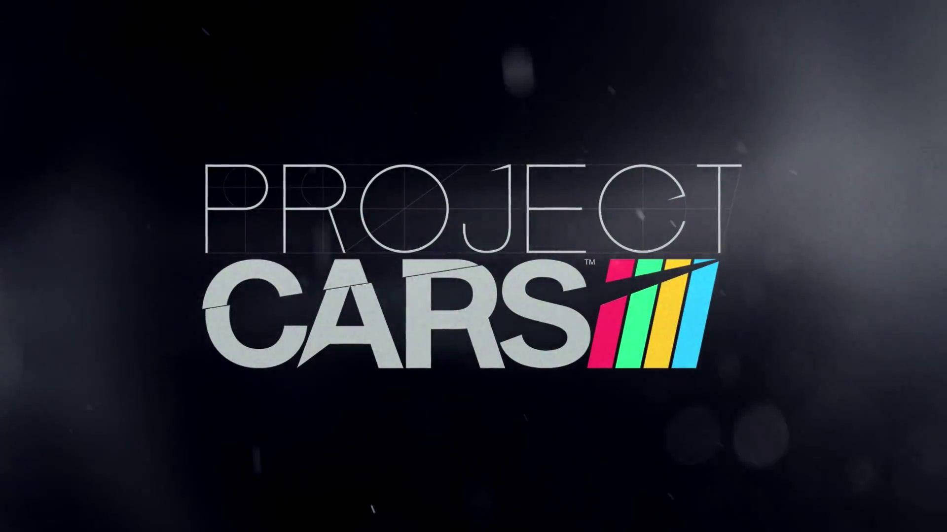 Project Cars 3 電子遊戲標誌，在深色背景上帶有彩色條紋。
