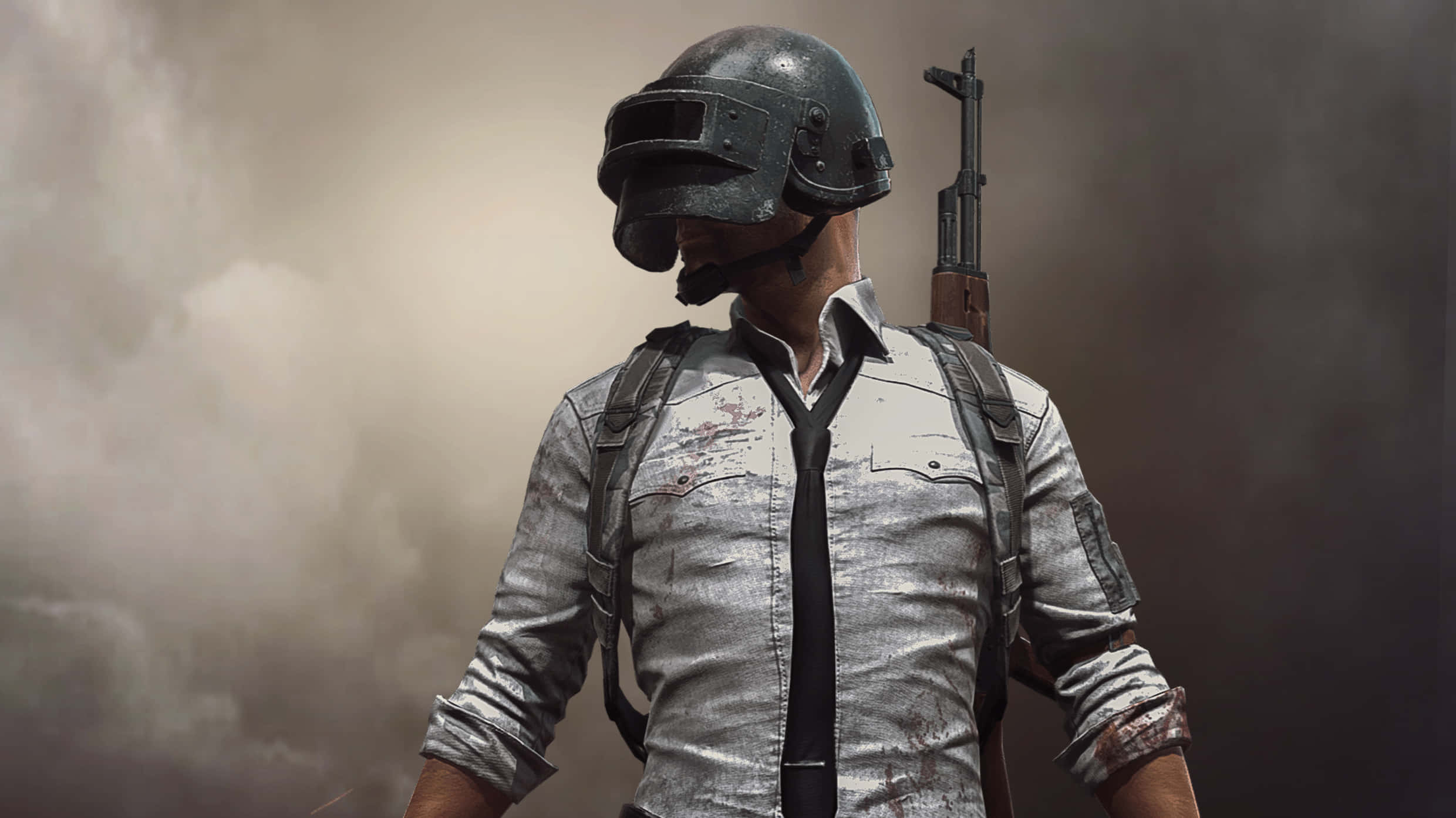 PUBG Mobile - 持槍戴頭盔的男子 壁紙