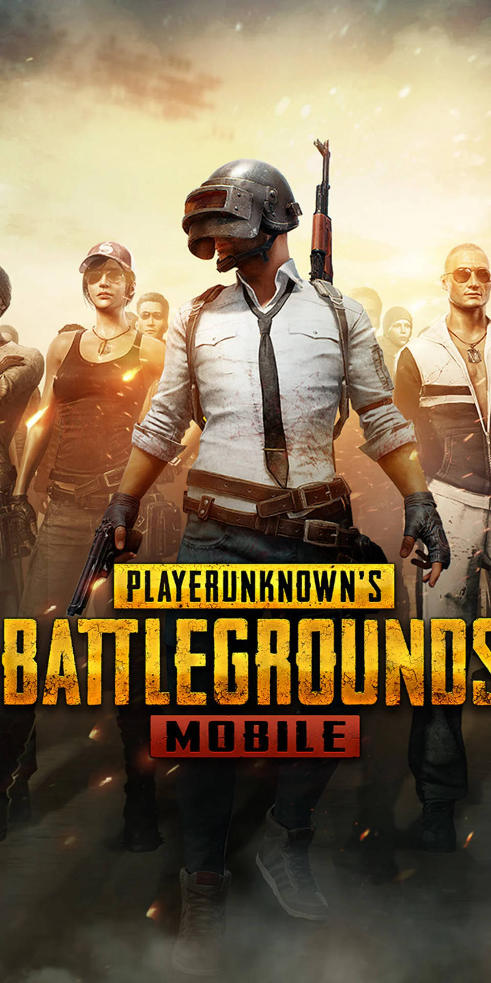 遊戲角色身穿戰鬥裝備，準備在PlayerUnknown's Battlegrounds Mobile中作戰。