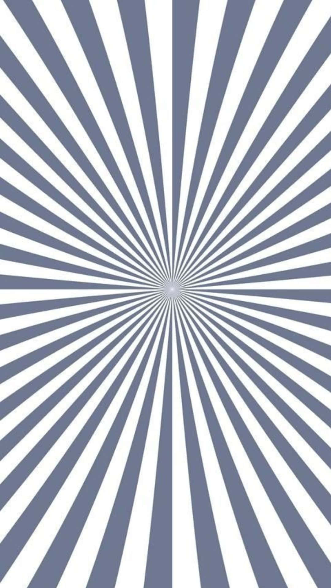 RadialPattern 技術 壁紙 — 一個催眠的放射狀圖案，由交替的灰色和白色條紋匯聚於中心點。