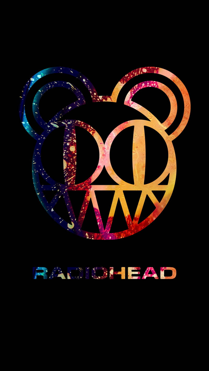 色彩繽紛的銀河米奇老鼠標誌，下方有 'RADIOHEAD' 文字。