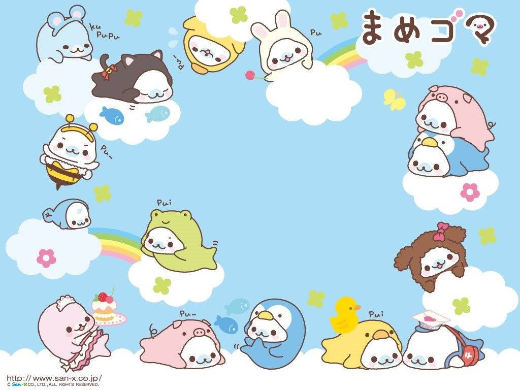 超可愛的_pastel色調動物壁紙