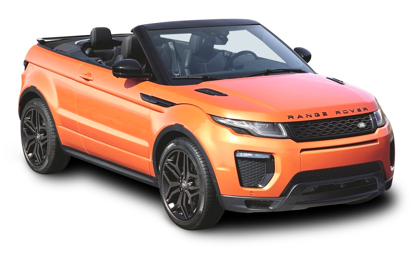 橙色Range Rover Evoque Convertible 壁紙