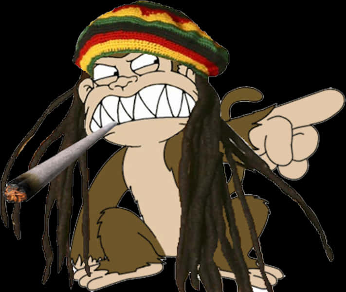 Rasta 猴子卡通 壁紙