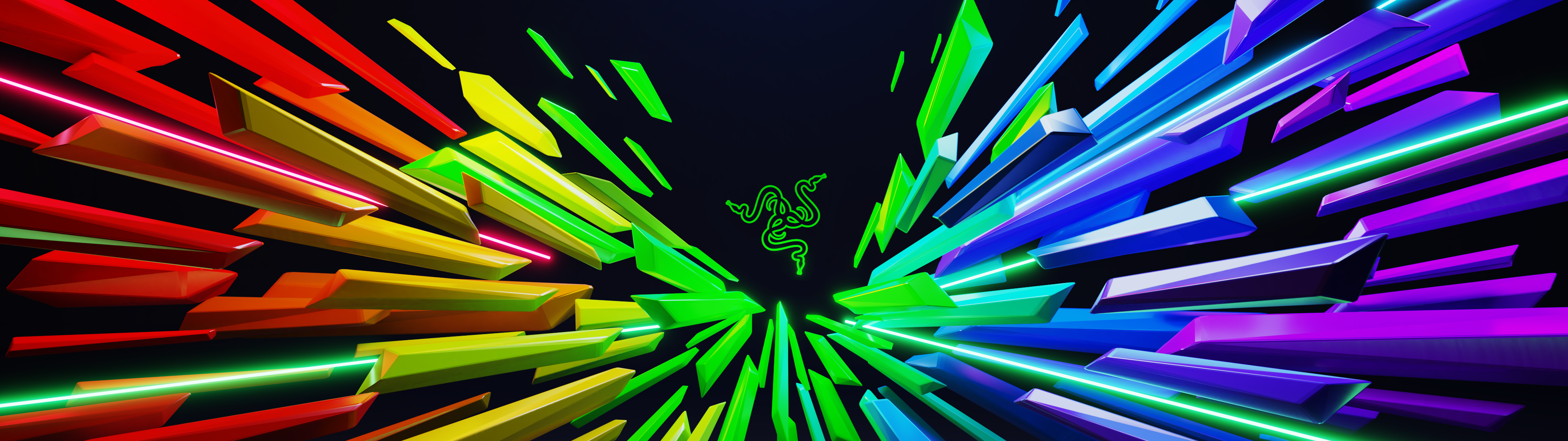 遊戲力量爆發：Razer 電競裝備組合 壁紙