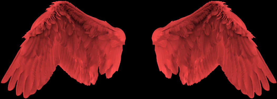 Red Angel Wings Graphic 壁紙