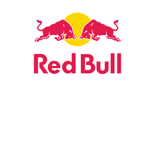Red Bull Nordenskiolds Loppet Logo 壁紙 — Red Bull Nordenskiöld's Loppet 標誌，兩頭紅色公牛在交叉的滑雪杖之間衝向黃色太陽。