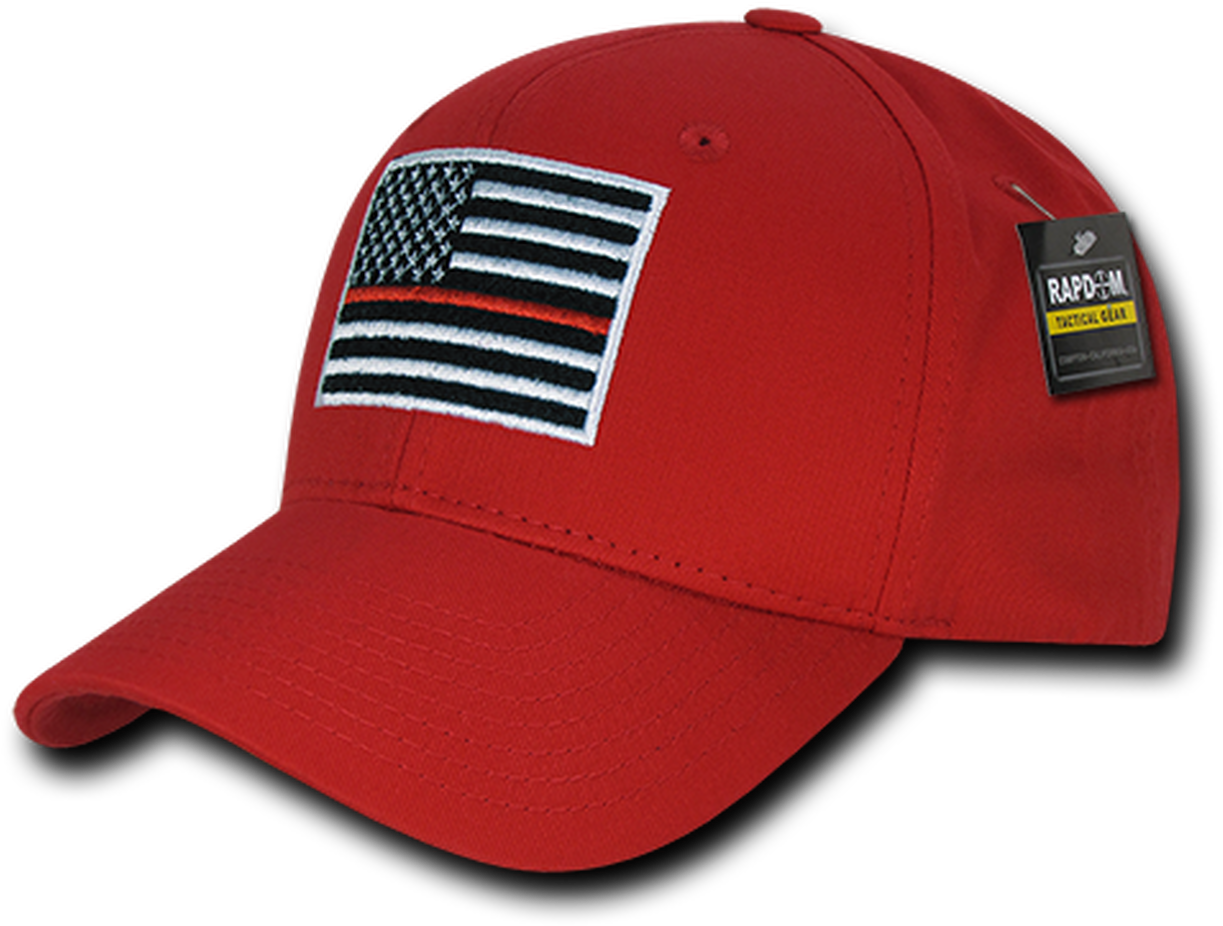 Red Capwith American Flag Patch 壁紙