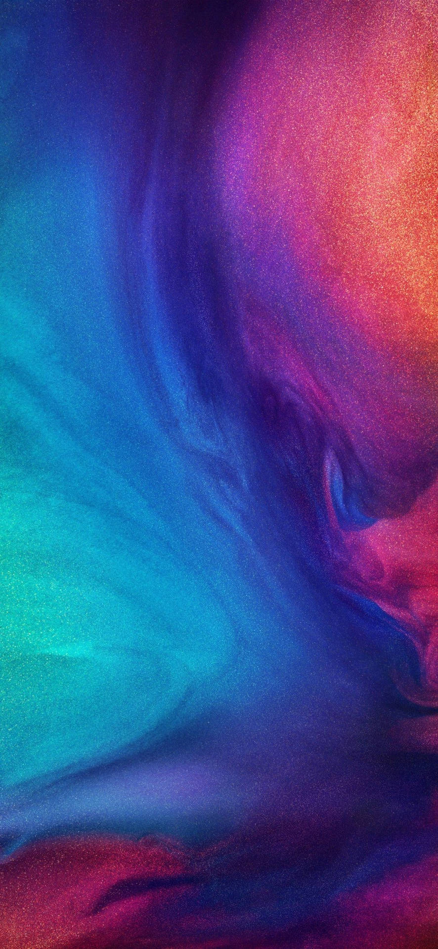 帶有旋轉藍色和洋紅色調的抽象數位藝術作品。