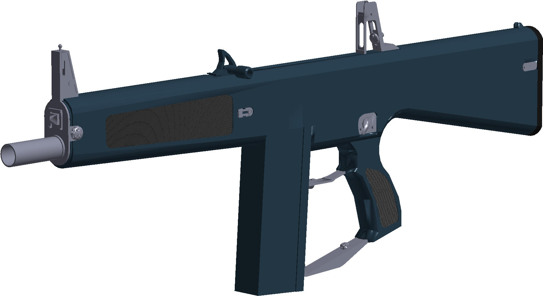 Roblox風格衝鋒槍渲染圖 壁紙