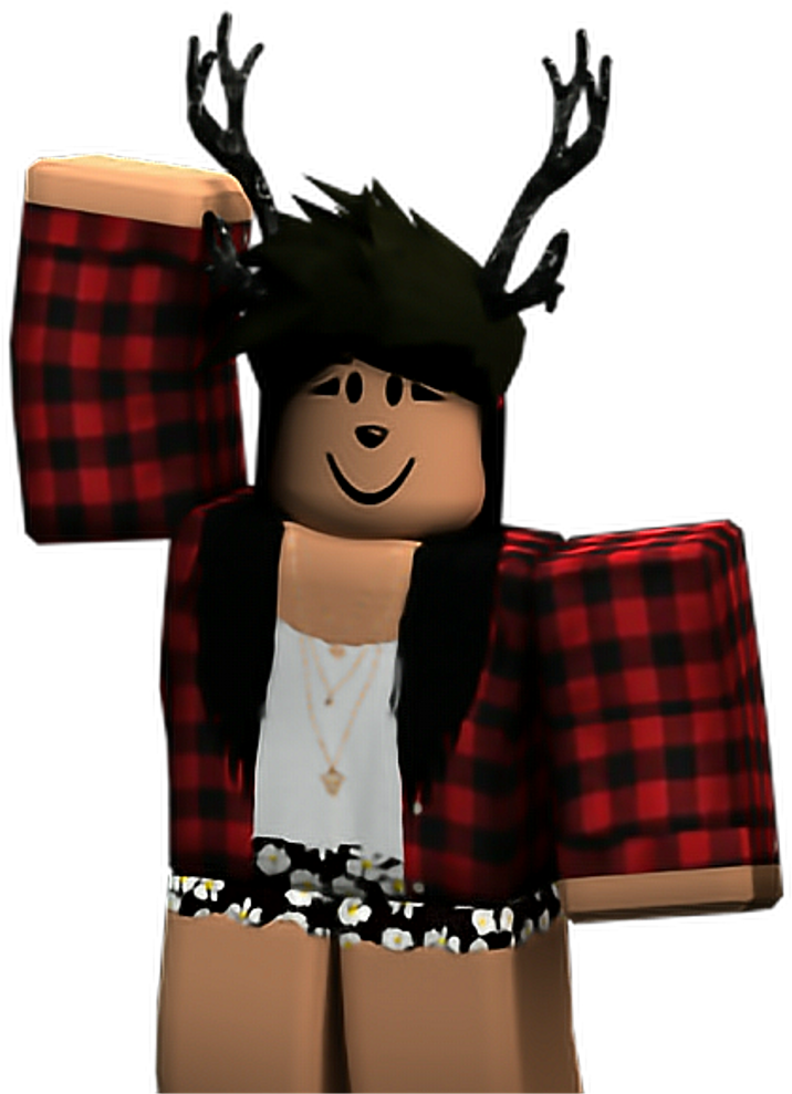 Roblox 角色戴鹿角 壁紙