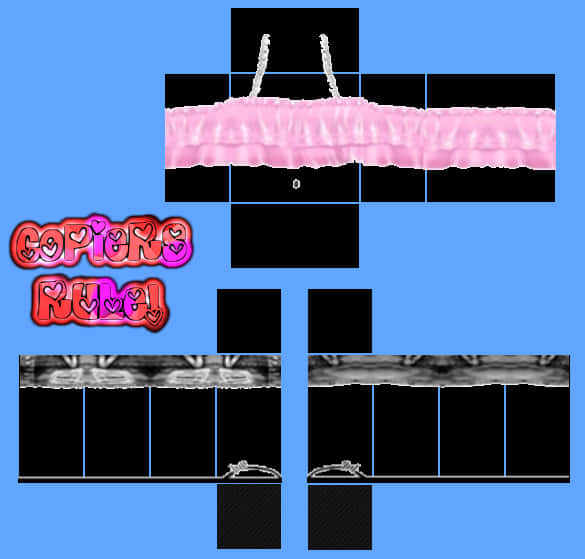 Roblox 粉色上衣服裝模板