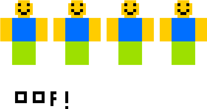 Roblox 經典新手角色 Oof 壁紙