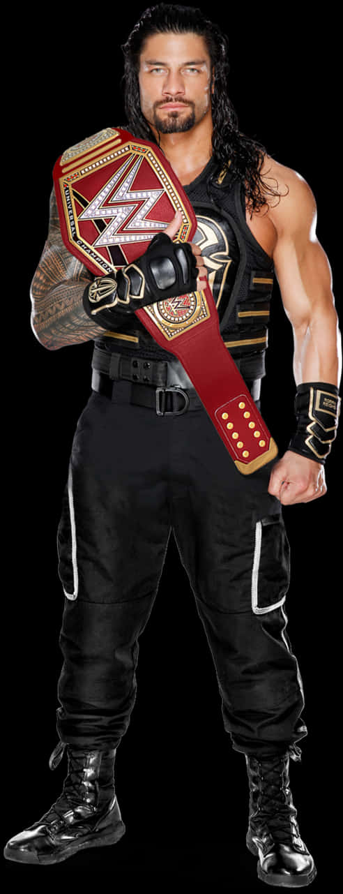 Roman Reigns W W E 冠軍姿態 壁紙