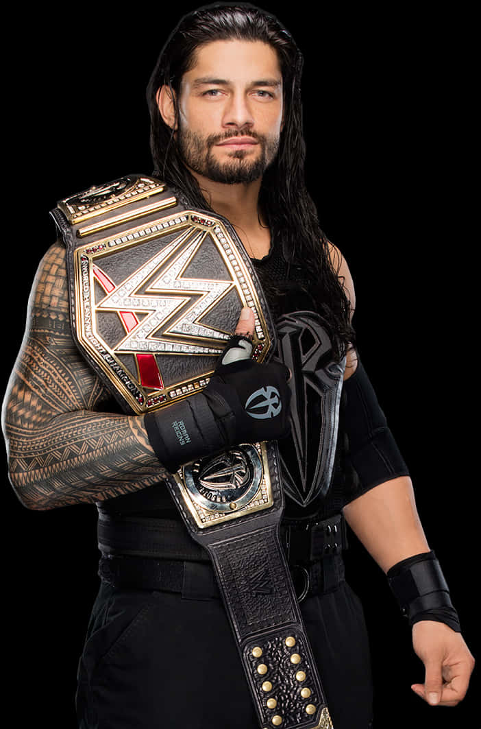 Roman Reigns WWE冠軍肖像 壁紙