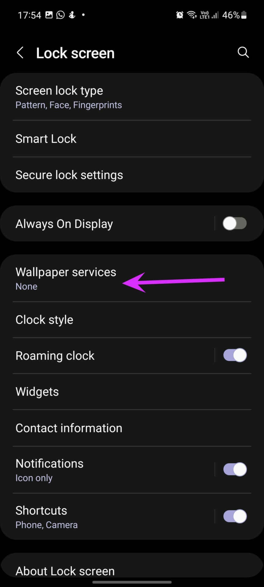 Samsung Galaxy S10e 鎖定畫面設定 壁紙