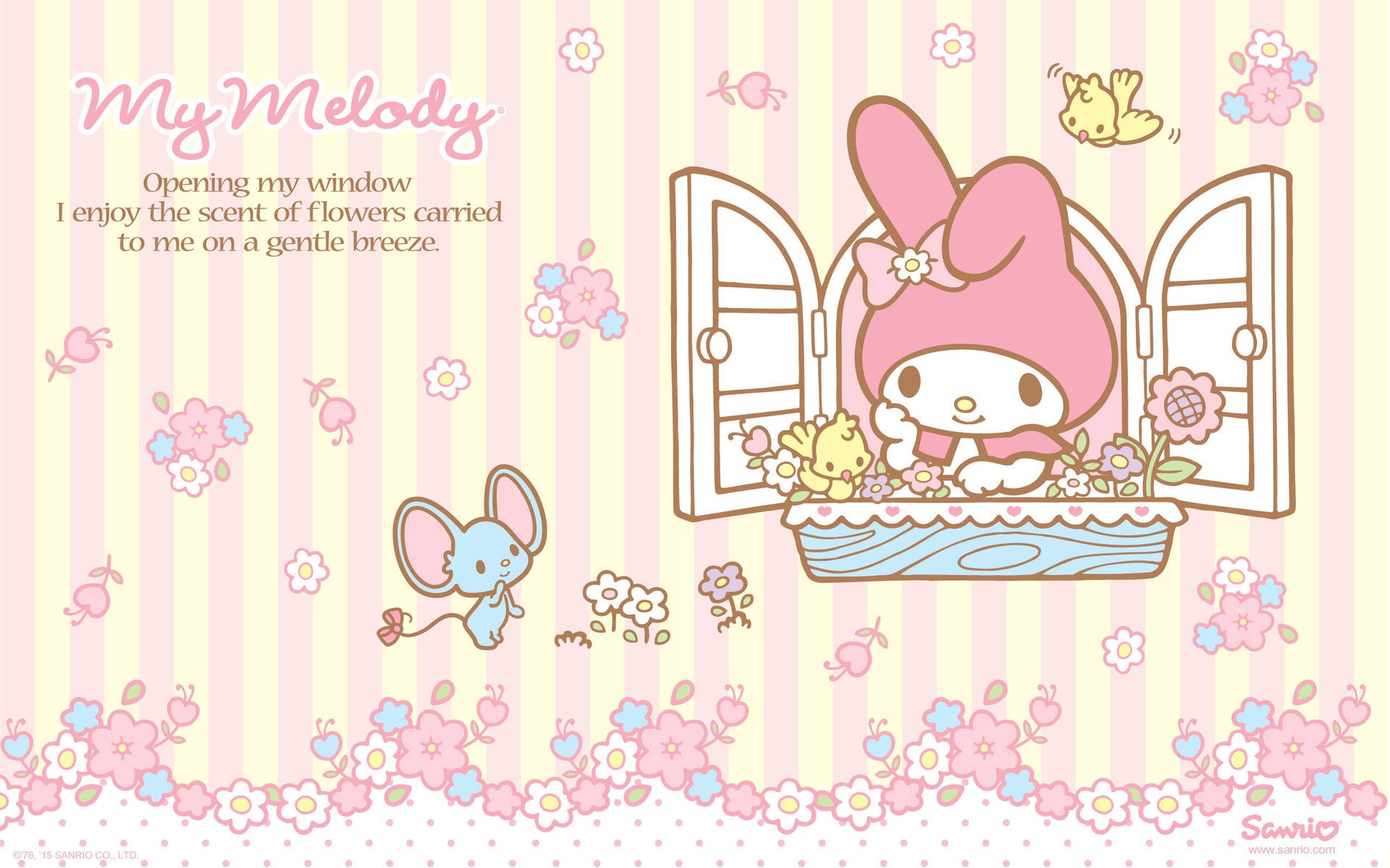 Sanrio My Melody 與 Flat 壁紙