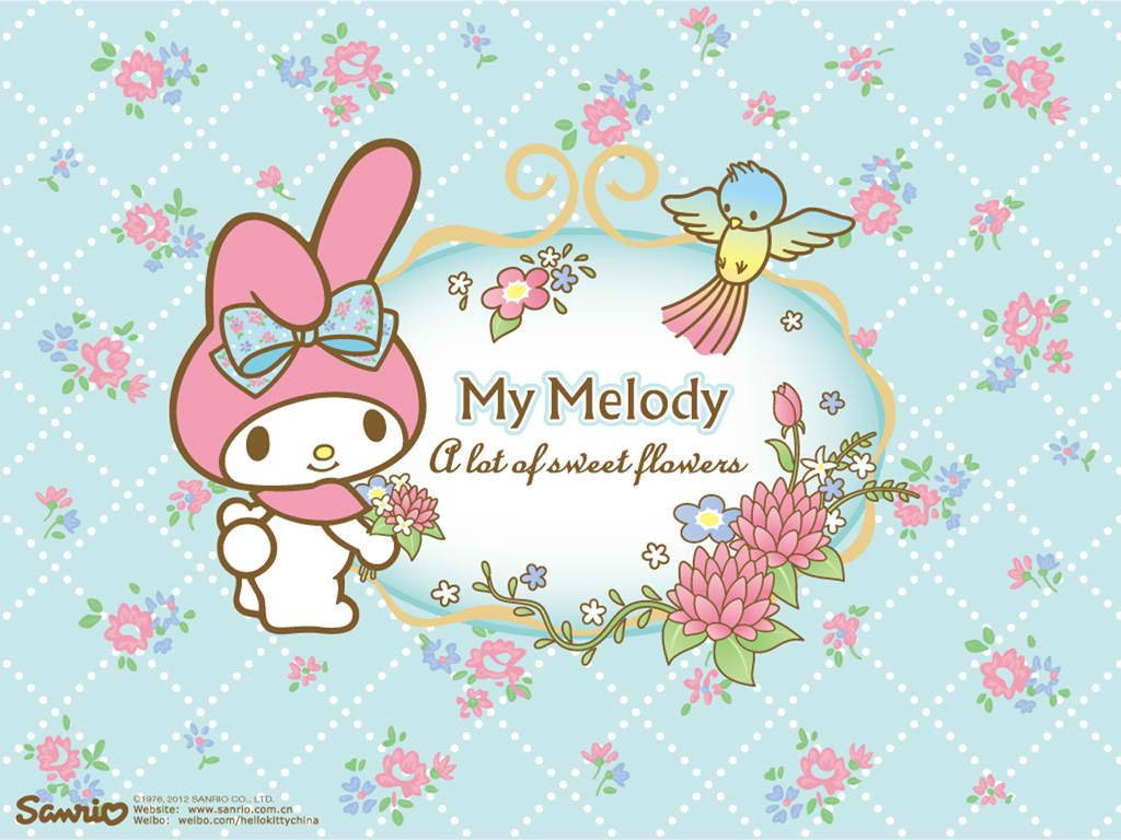 Sanrio My Melody甜美花朵壁紙