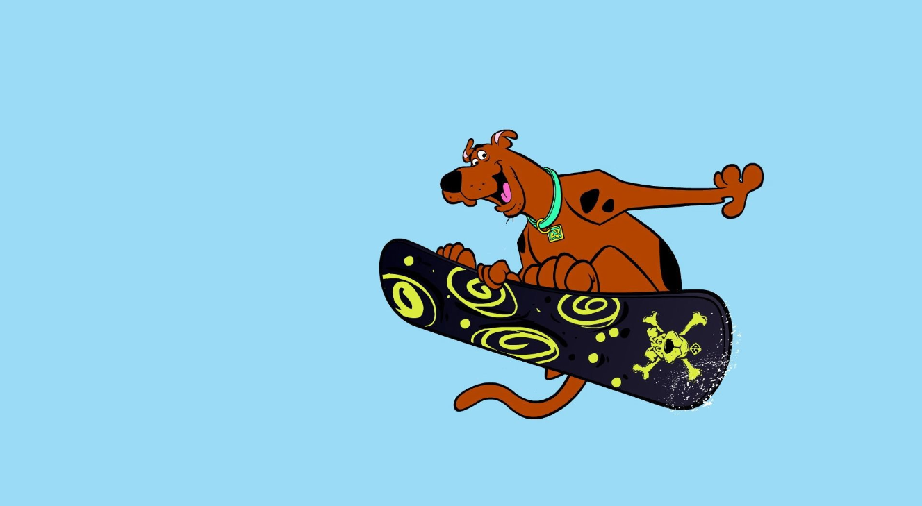 Scooby Doo 踩滑板 壁紙