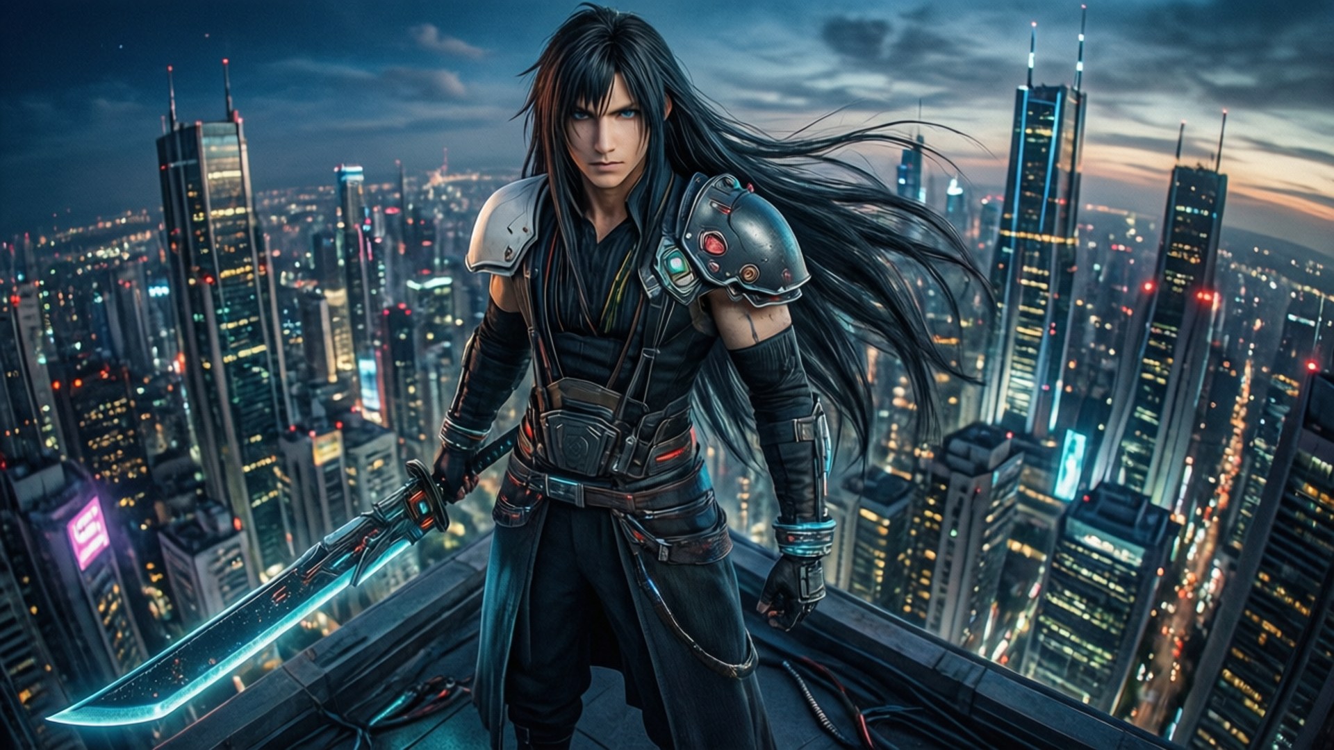 Sephiroth 賽博城市 壁紙