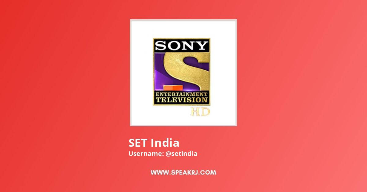 SET印度紅色背景簡約標誌 壁紙 — Sony Entertainment Television HD 標誌居中於純珊瑚紅背景上，下方有白色文字。