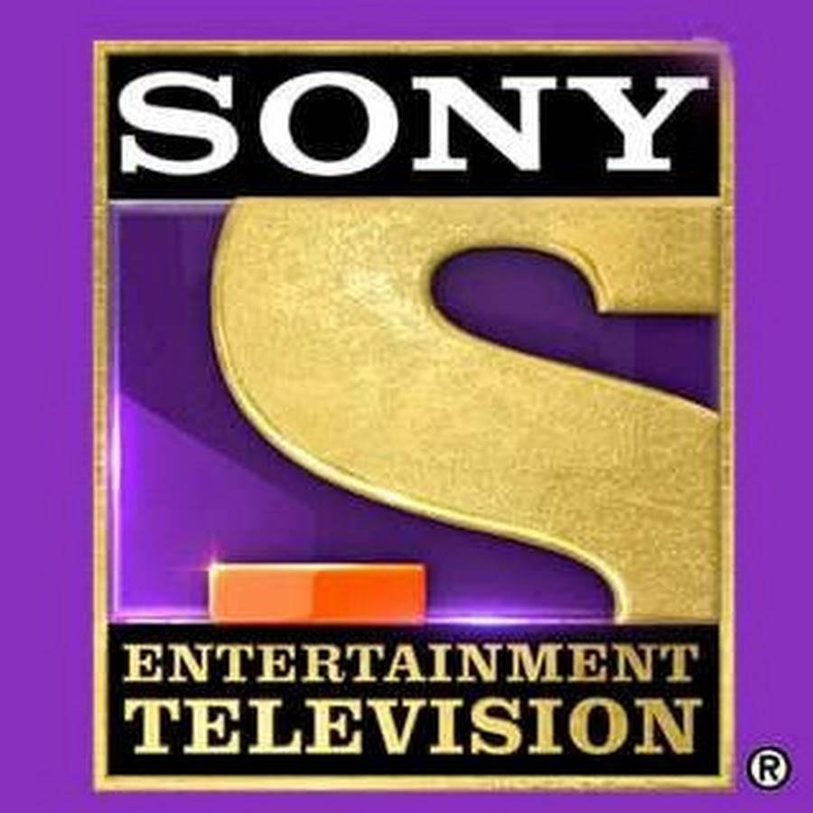 SET印度紫色背景金黑標誌 壁紙 — 一個大膽的Sony Entertainment Television標誌，金色'S'在紫色背景上，金色邊框。