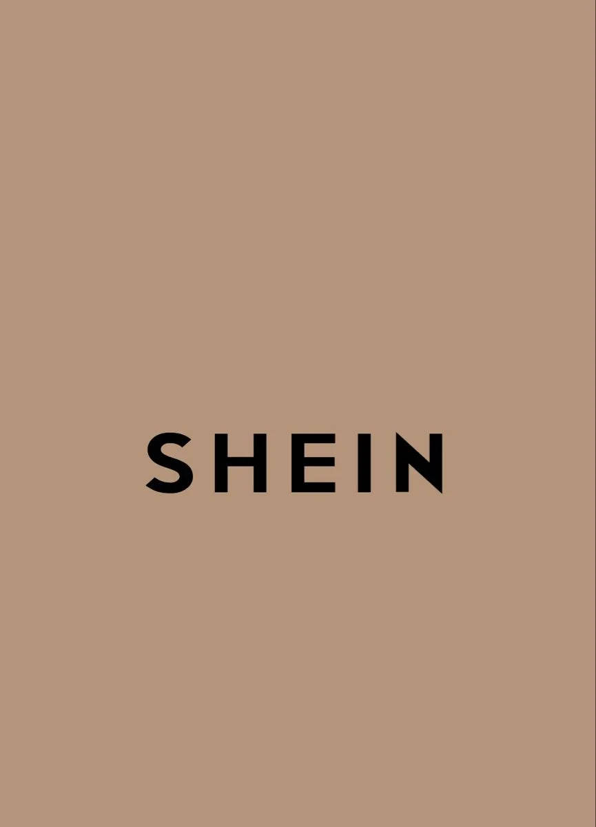 米色背景上的黑色SHEIN品牌標誌文字