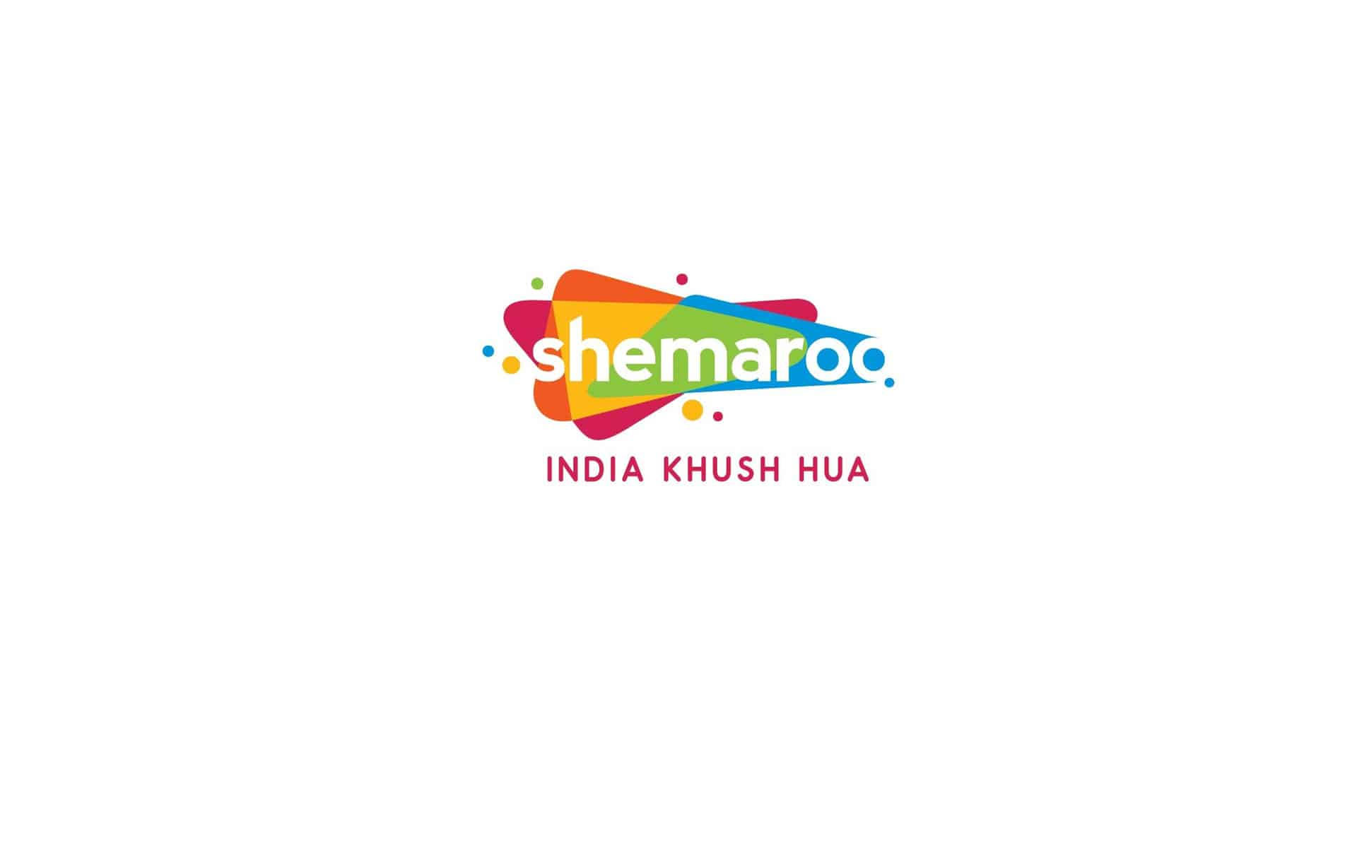 Shemaroc 標誌，帶有色彩繽紛的抽象形狀和文字 India Khush Hua
