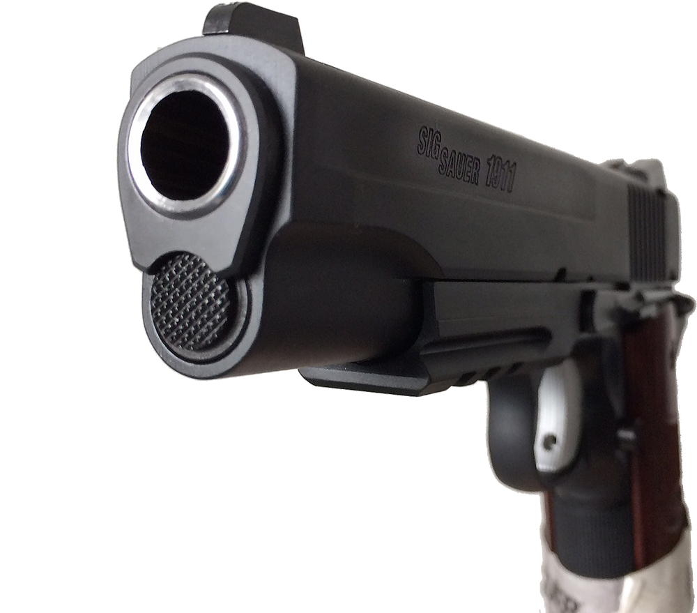 近距離特寫 Sig Sauer1911 手槍 壁紙