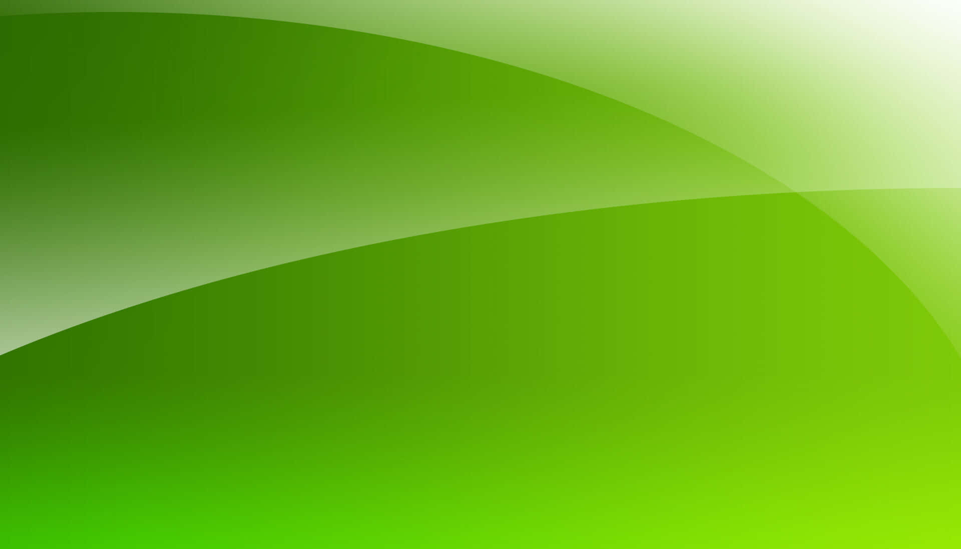 Lime Green 桌布 壁紙 — 平滑漸變的鮮綠色曲線在極簡抽象背景上流動。
